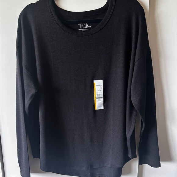 Time and Tru Tops - Time and Tru Charcoal Long Sleeve Shirt